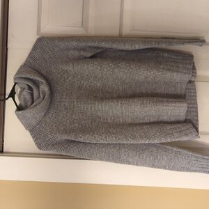 Cozy, Fuzzy, Grey Turtleneck Sweater